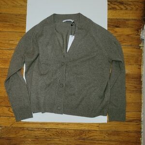 Harper Lane Sage Cashmere Cardigan XXL NWT Quiet Luxury Grandpa Sweater